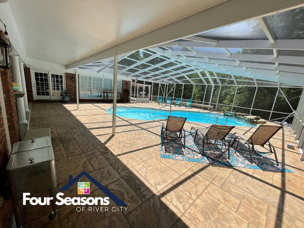Screen Pool Enclosure by Four Seasons of River City
